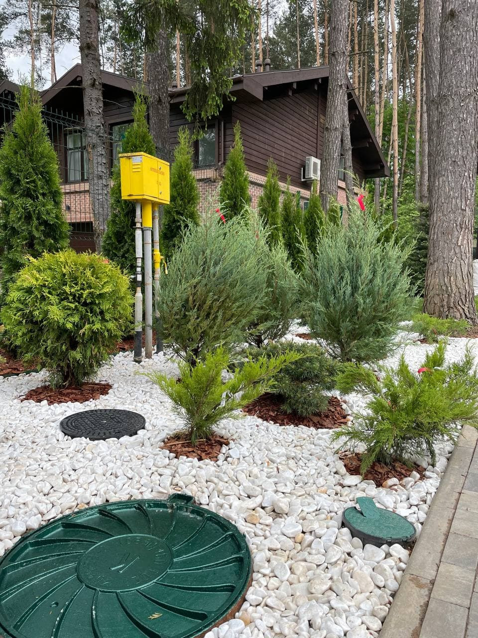 благоустройство и озеленение участка