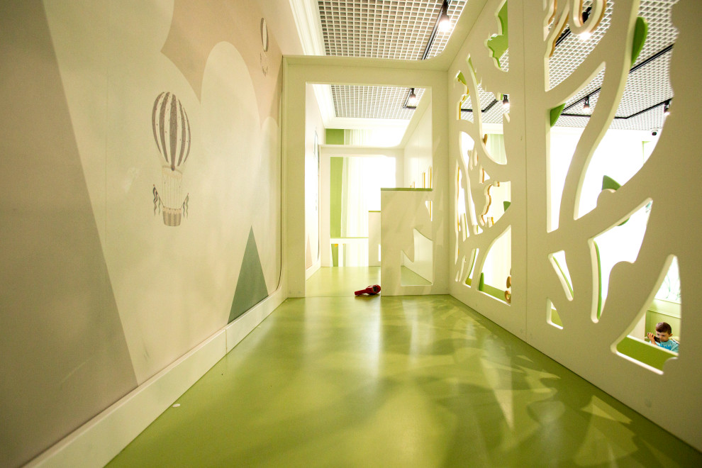 Детская игровая комната в стили джунгли