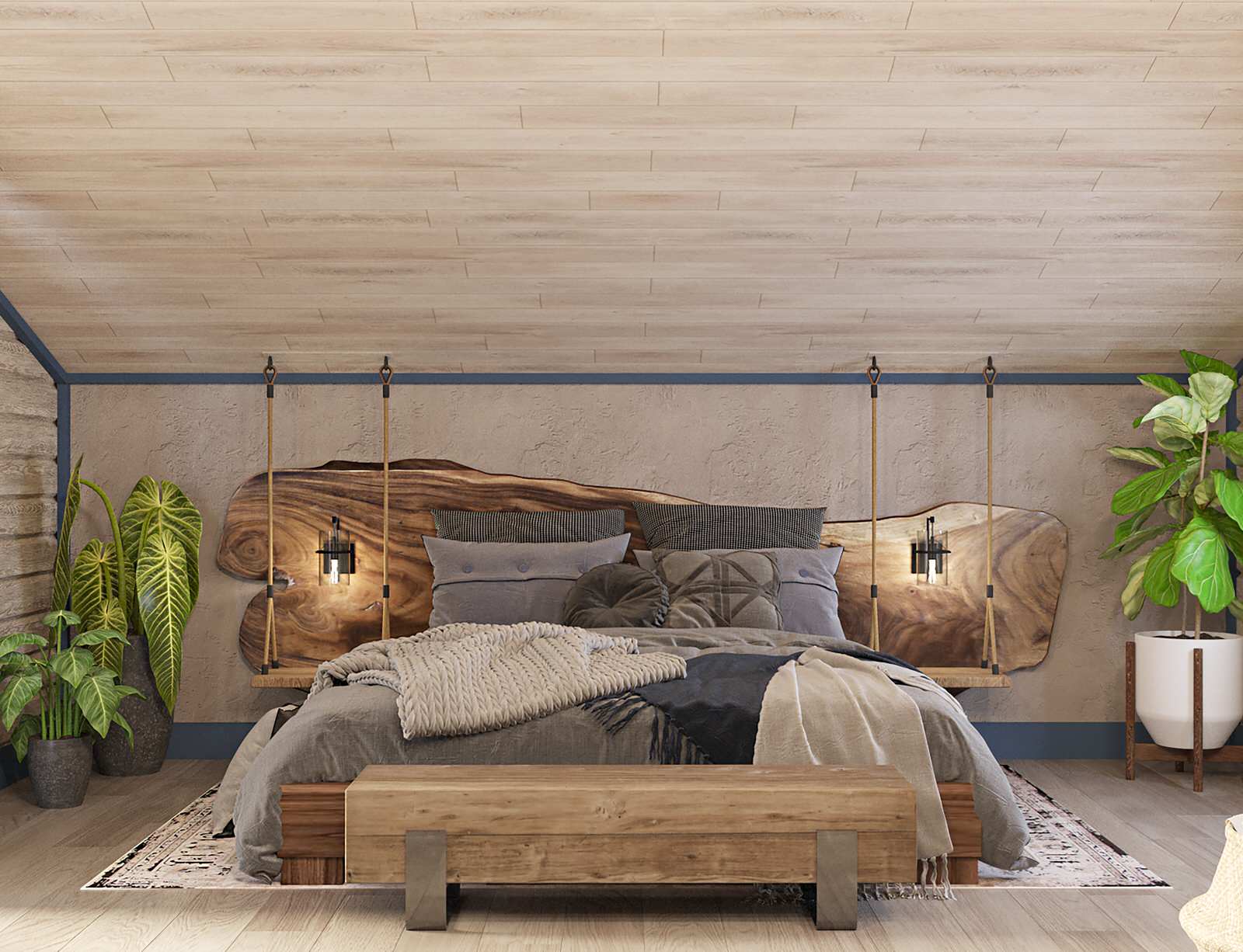 Брусовый дом выходного дня в Кантри стиле