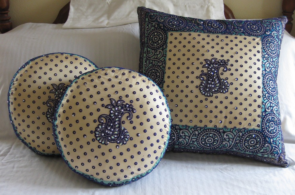 Pillows From Indian Saris