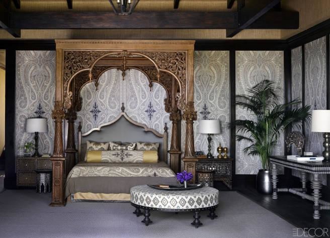 Inspiration for an asian bedroom in Los Angeles.