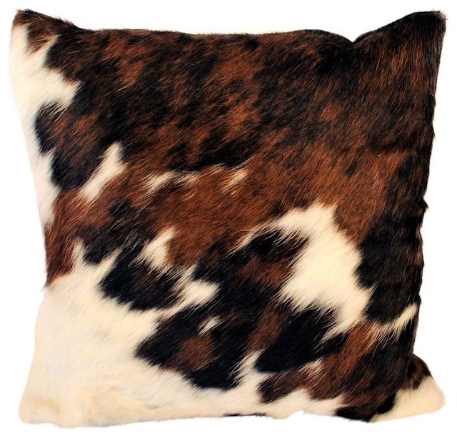 Reversible Cowhide Throw Pillows Rustic Decorative Pillows