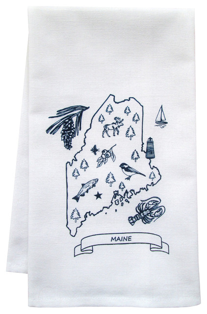 Organic Maine Tea Towel
