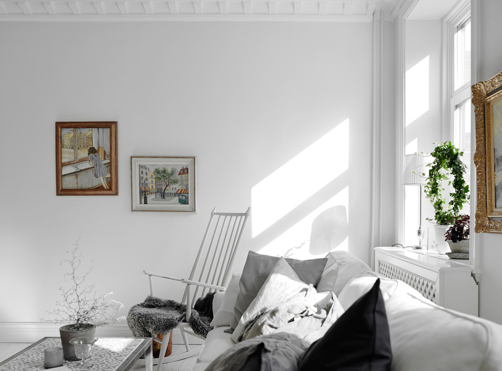 Inspiration for a scandinavian living room in Gothenburg.