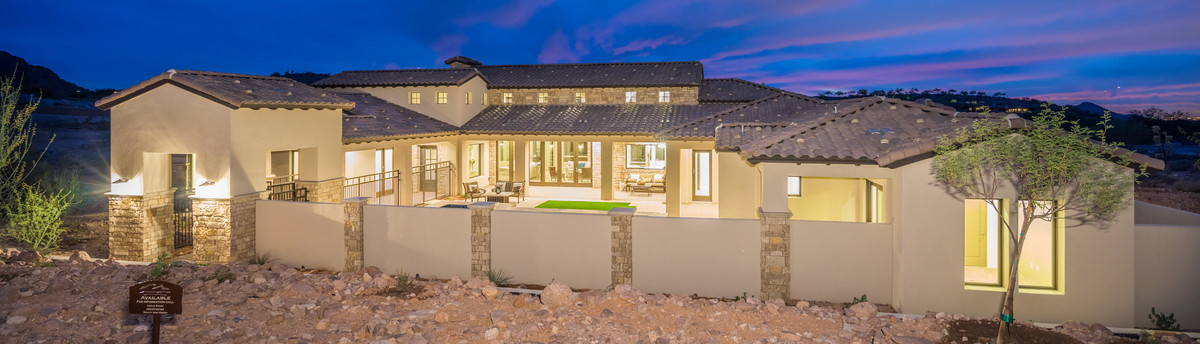 Mediterranean Style Exterior Superstition Mountain Country Club Home Mediterranean Style Exterior Superstition Mountain Country Club Home