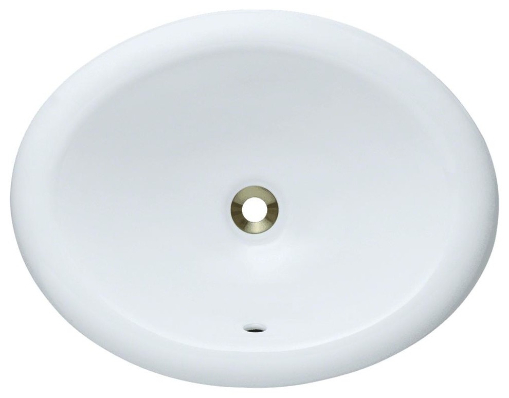 P7191OW Overmount Porcelain Vanity Bowl, White