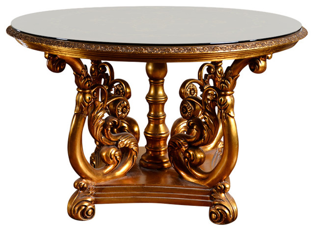 Dynasty 53 Round Entry Table, Antique Round Foyer Table