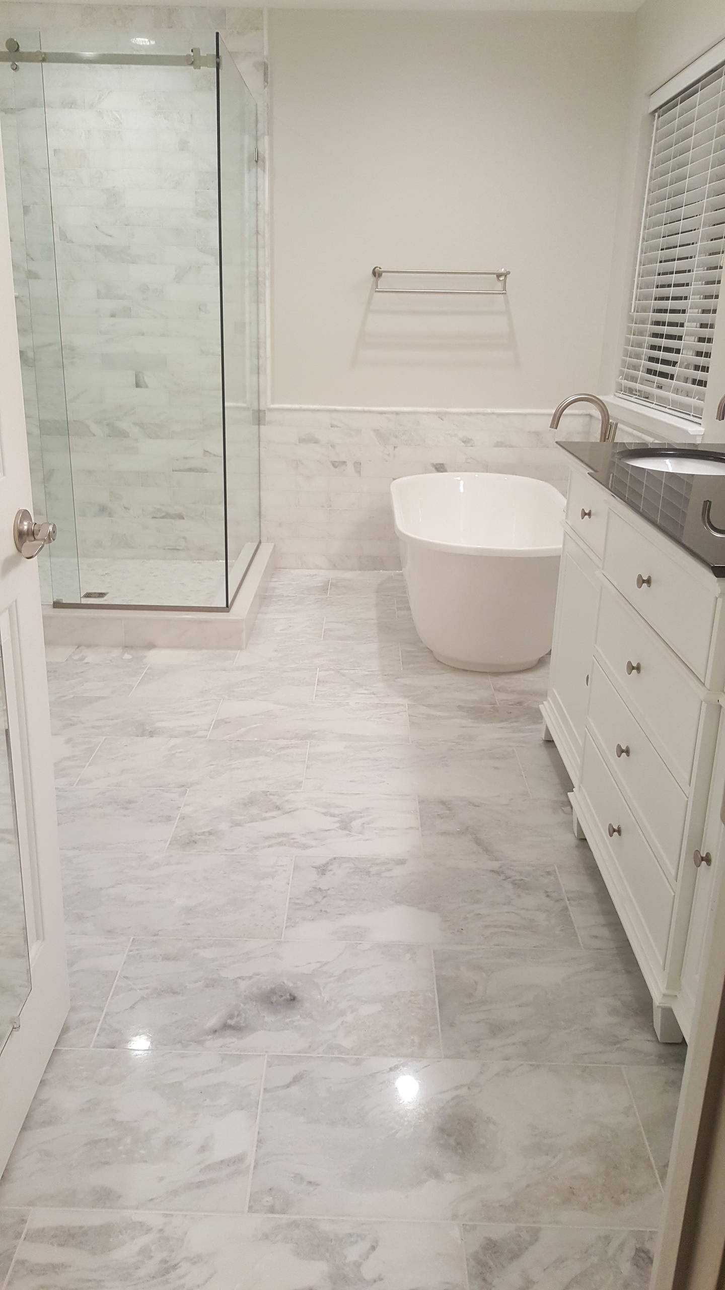 Sleek and Clean Master Bath