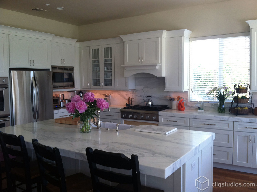 Transitional kitchen photo in Chicago