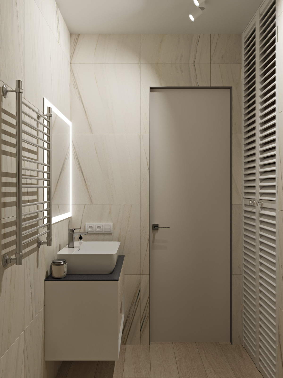 Проект трехкомнатной квартиры для дамы с собачкой.