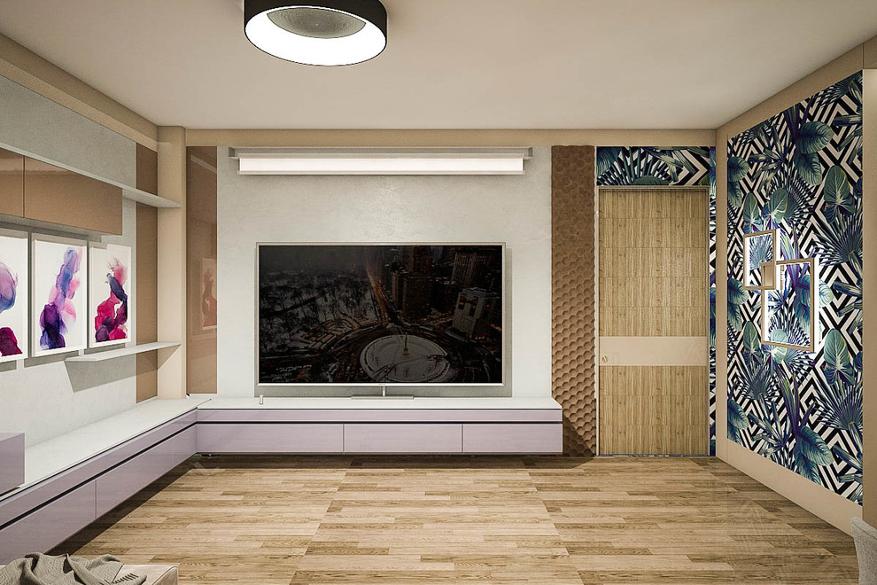 Дизайн-проект для молодой семьи с тремя детьми (жмм)