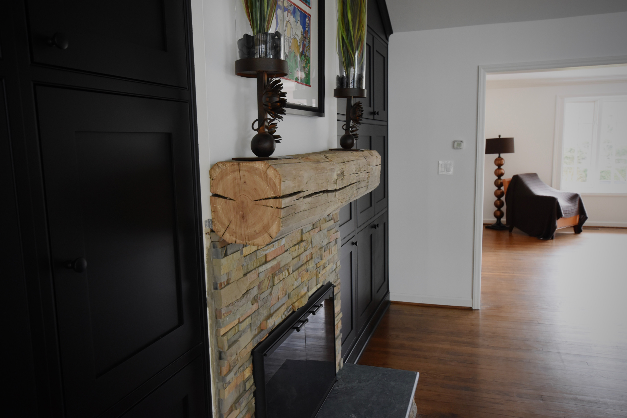 New Kitchen, Rock Fireplaces, Lighting, Master Bathroom & Cabinetry