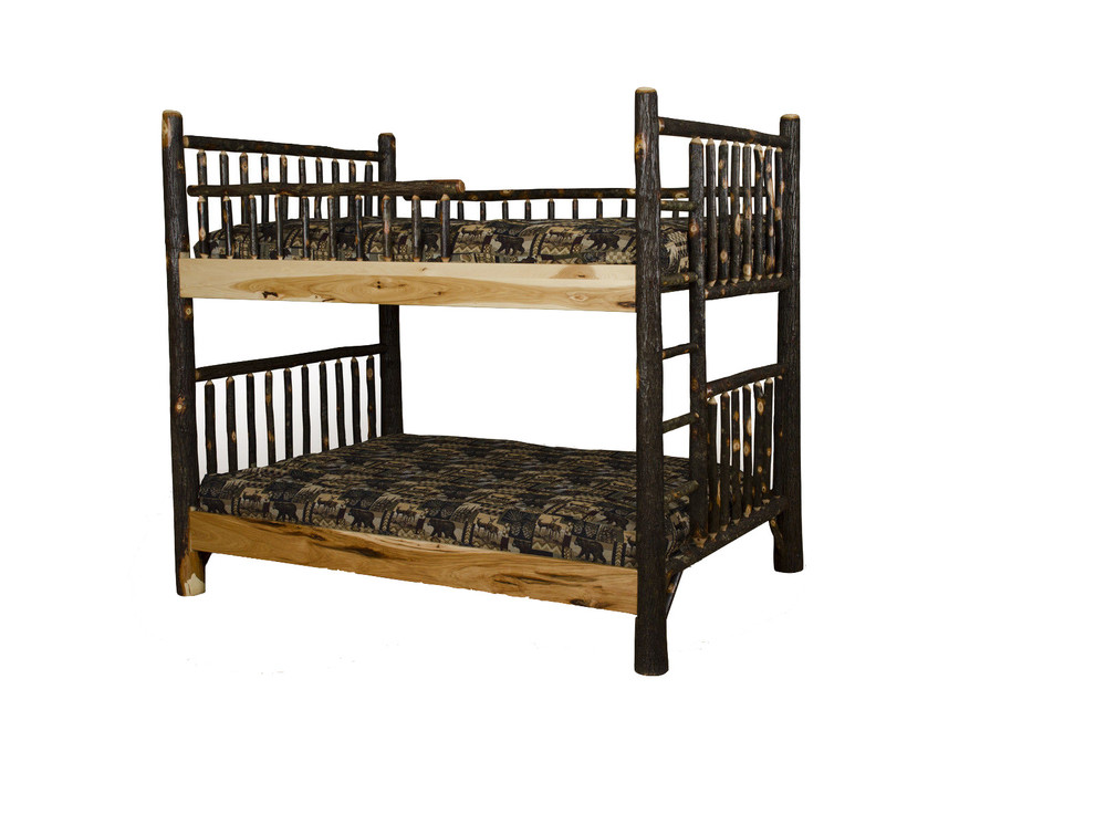 Hickory Log Mission Style Bunk Bed Rustic Bunk Beds by Furniture