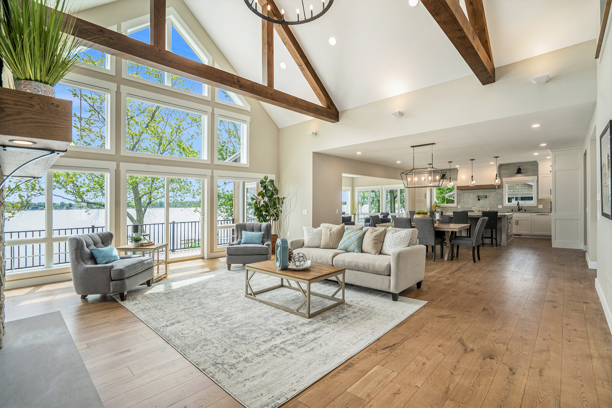 Transitional Lakefront Home