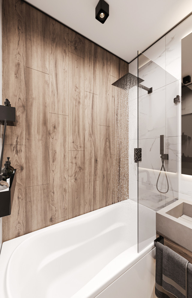 Дизайн ванной комнаты и кухни для молодой семьи