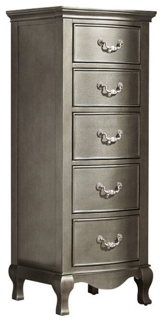Ne Kids Kensington 5 Drawer Tall Chest Antique Silver