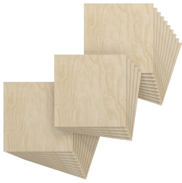 15 .75"Wx15 .75"Hx.25"T Wood Hobby Boards, Birch, 25-Pack