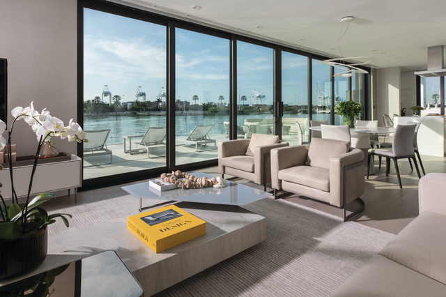 Neuartiges Hausboot in Miami family-room