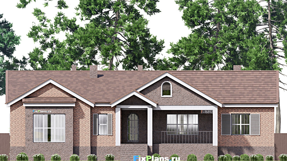 Проект одноэтажного дома 22х18м S438м2 F-16892