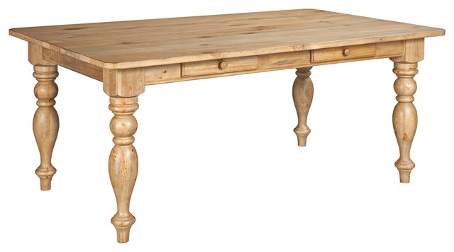 Kincaid Homecoming Solid Wood Farmhouse Leg Table, Vintage Pine