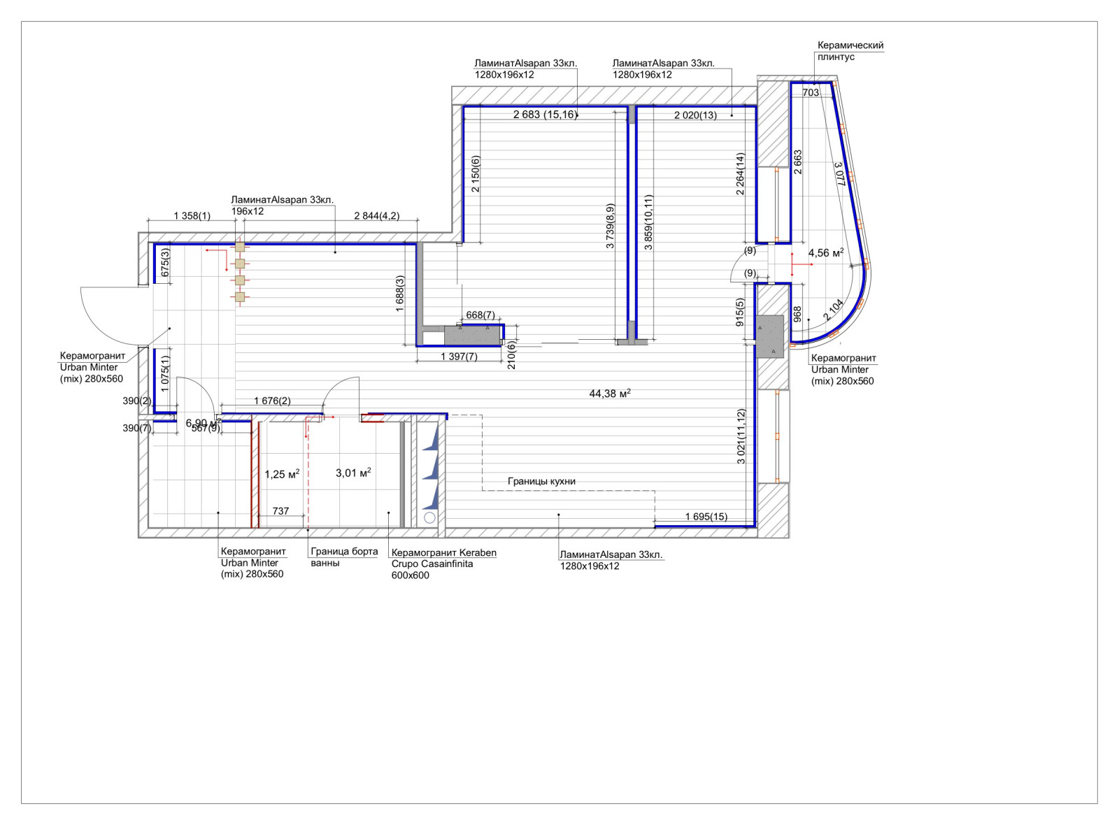 Рабочая часть; квартира в Реутово