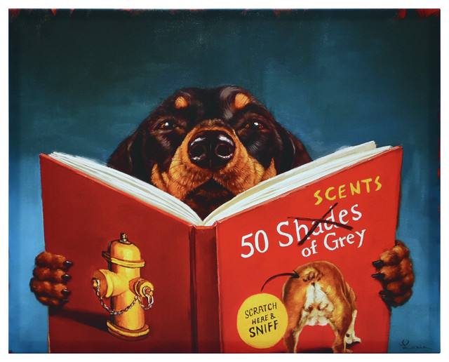 Dog Gone Funny Lucia Heffernan Dog Art Print Poster 8x10