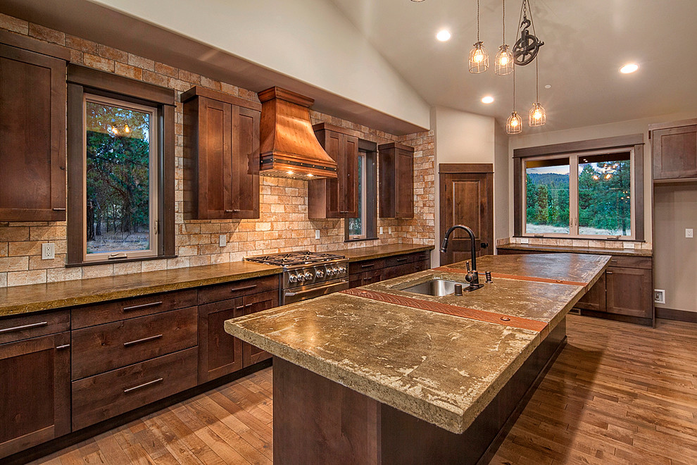 Mountain style kitchen photo in Seattle