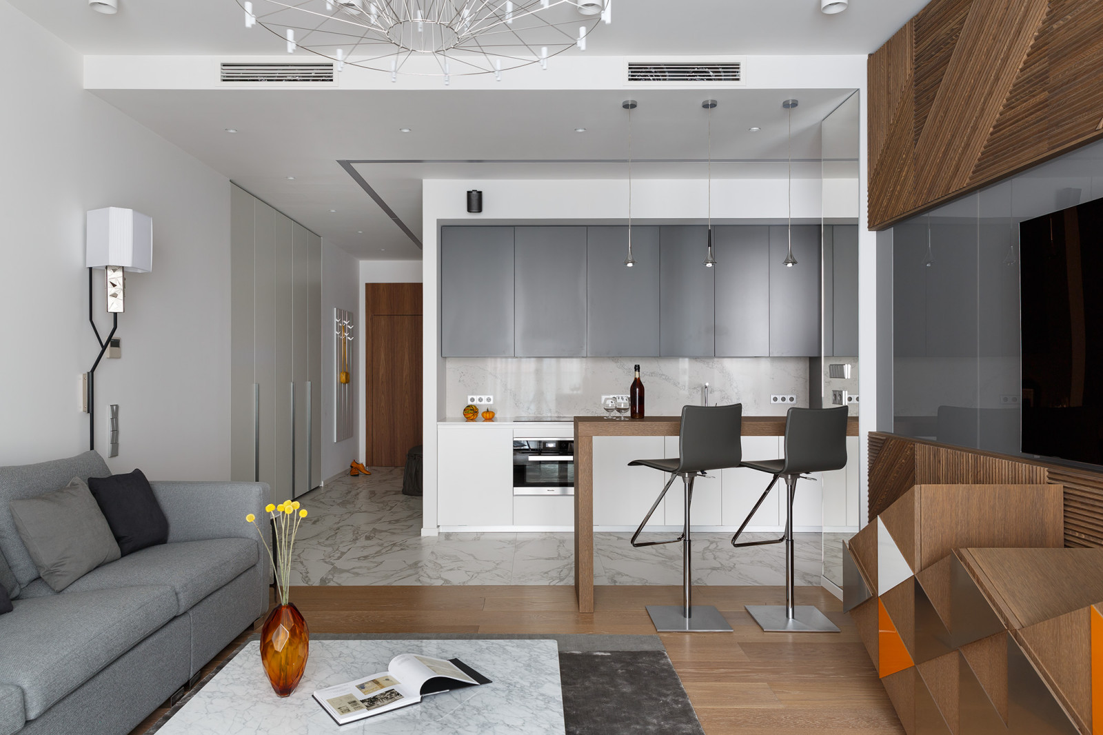 Интерьер квартиры в ЖК Smolensky De Luxe