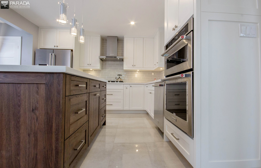 Inspiration for a transitional kitchen remodel in Toronto