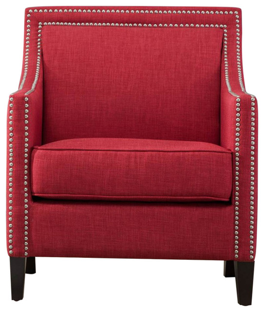 Comfort Pointe Taslo Accent Chair, Red