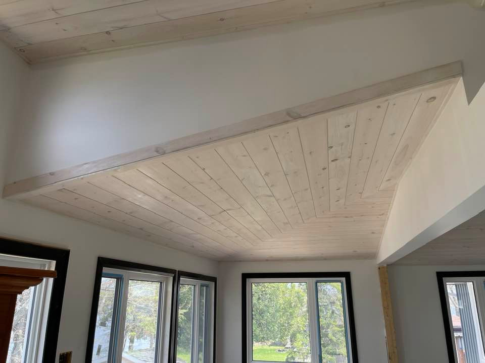 Pickled Pine Vaulted Ceiling
