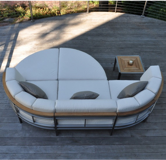 KingsleyBate Tivoli Stainless Steel and Teak Outdoor Furniture
