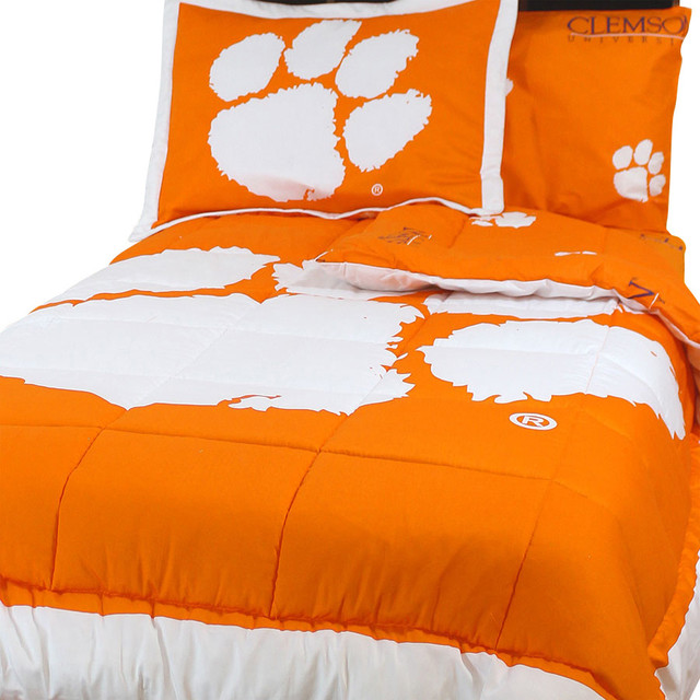 Ncaa Clemson Tigers Bed Set Orange Cotton Bedding Contemporary Ncaa Clemson Tigers Bed Set Orange Cotton Bedding Contemporary Comforters And Comforter Sets By 51 Llc