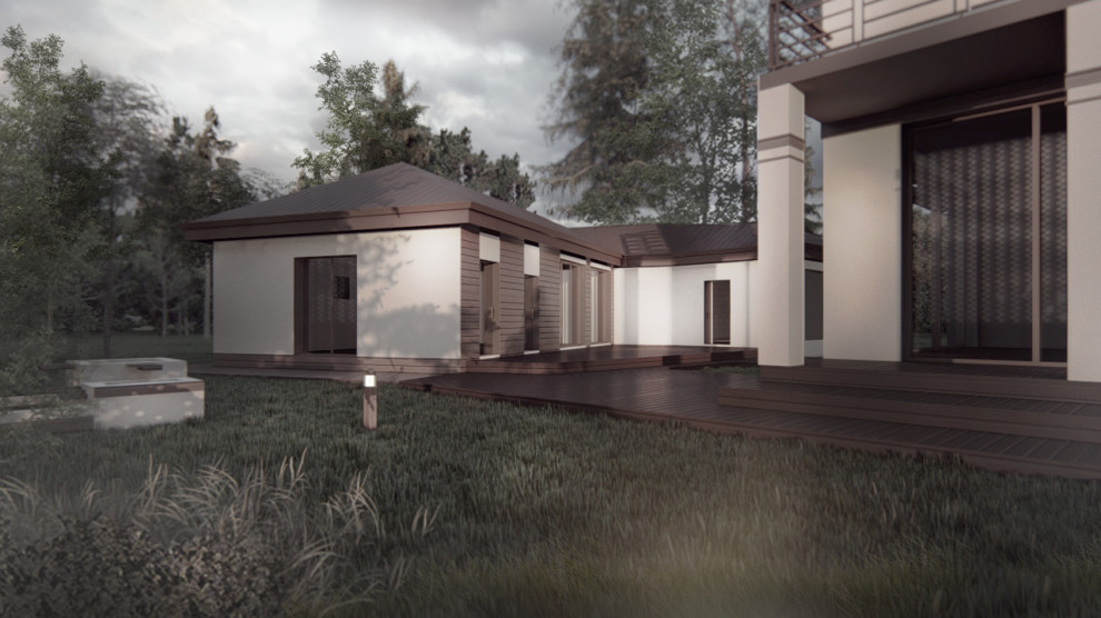 Проект современного жилого дома в г. Лаишево