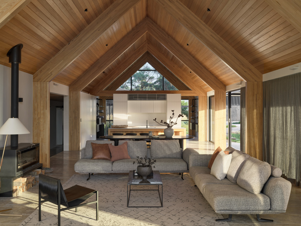 Photo of a country living room in Sydney.
