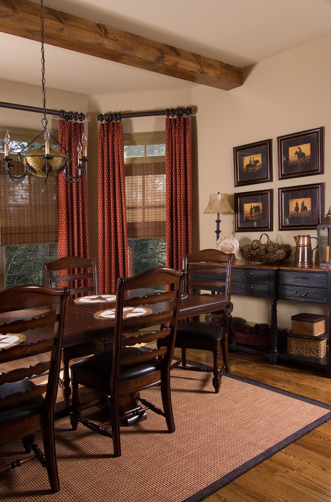 Montana Lodge Traditional Dining Room Atlanta by Terri Ervin