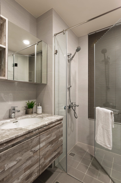 鄉林W宅 modern-badezimmer