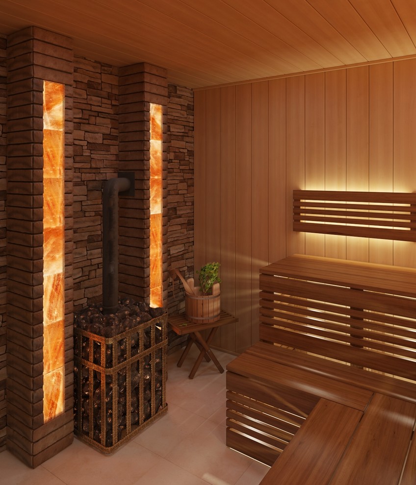 Баня в скандинавском стиле