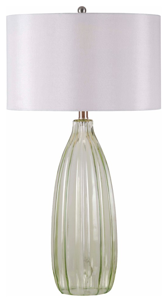Elaine Green Glass One Light Table Lamp
