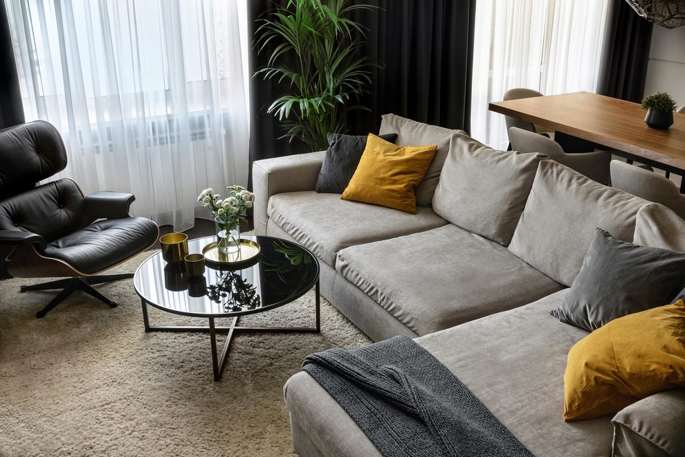 Интерьер трехкомнатной квартиры в Новосибирске, площадь 100м2