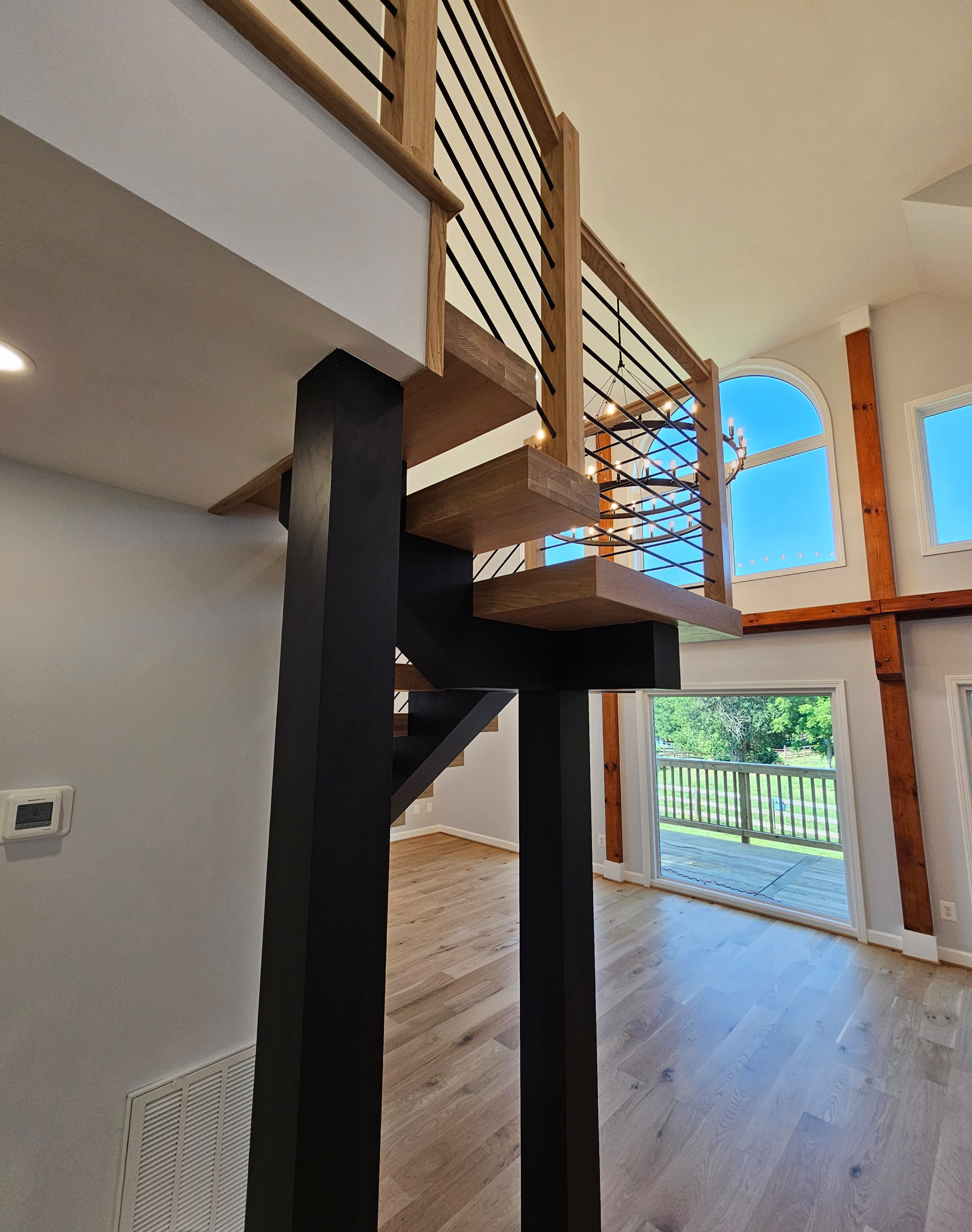 123_Modern Meets Rustic Farmhouse Staircase, Leesburg, VA 20175