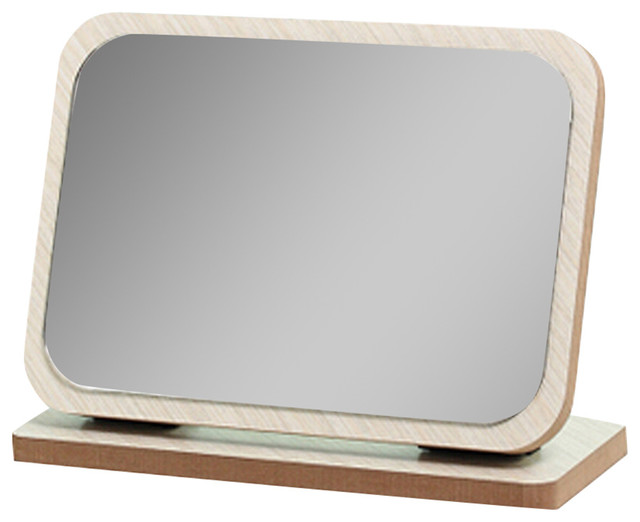 Home Decor Wooden Single Sided Vanity Tabletop Makeup Mirror