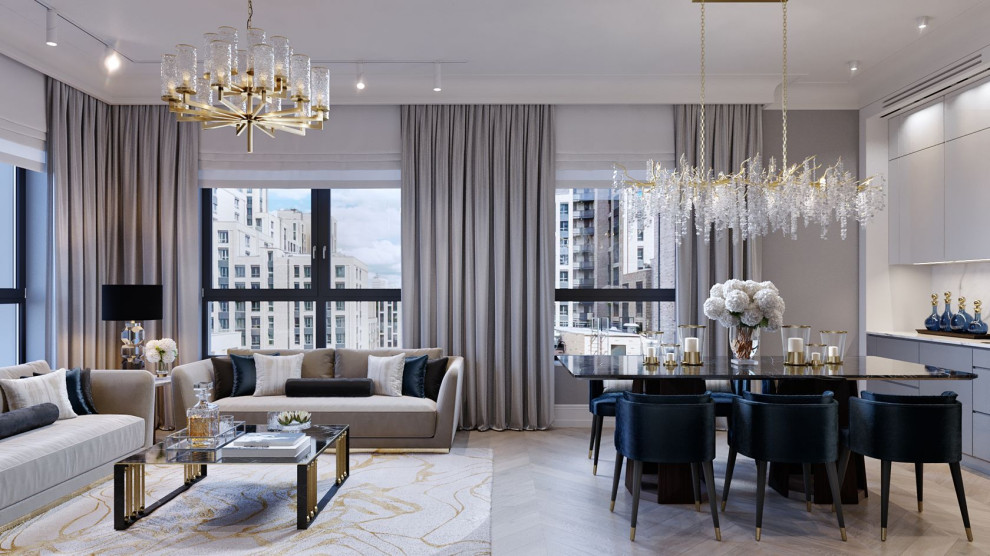 ЖК Сити Парк, кухня-гостиная