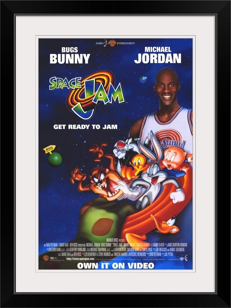 Space Jam (1996)" Black Framed Art Print - Contemporary - Kids Wall Decor -  by Great Big Canvas | Houzz