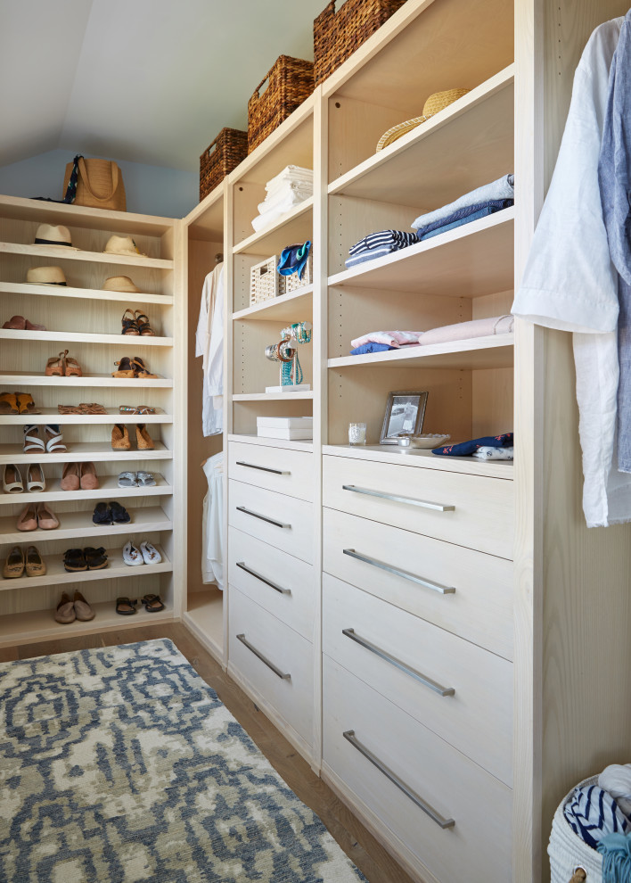Design ideas for a beach style storage and wardrobe in Portland Maine.