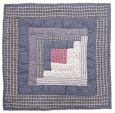 Sail Log Cabin Toss Pillow