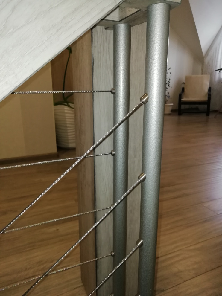 лестница больцевая беленый дуб