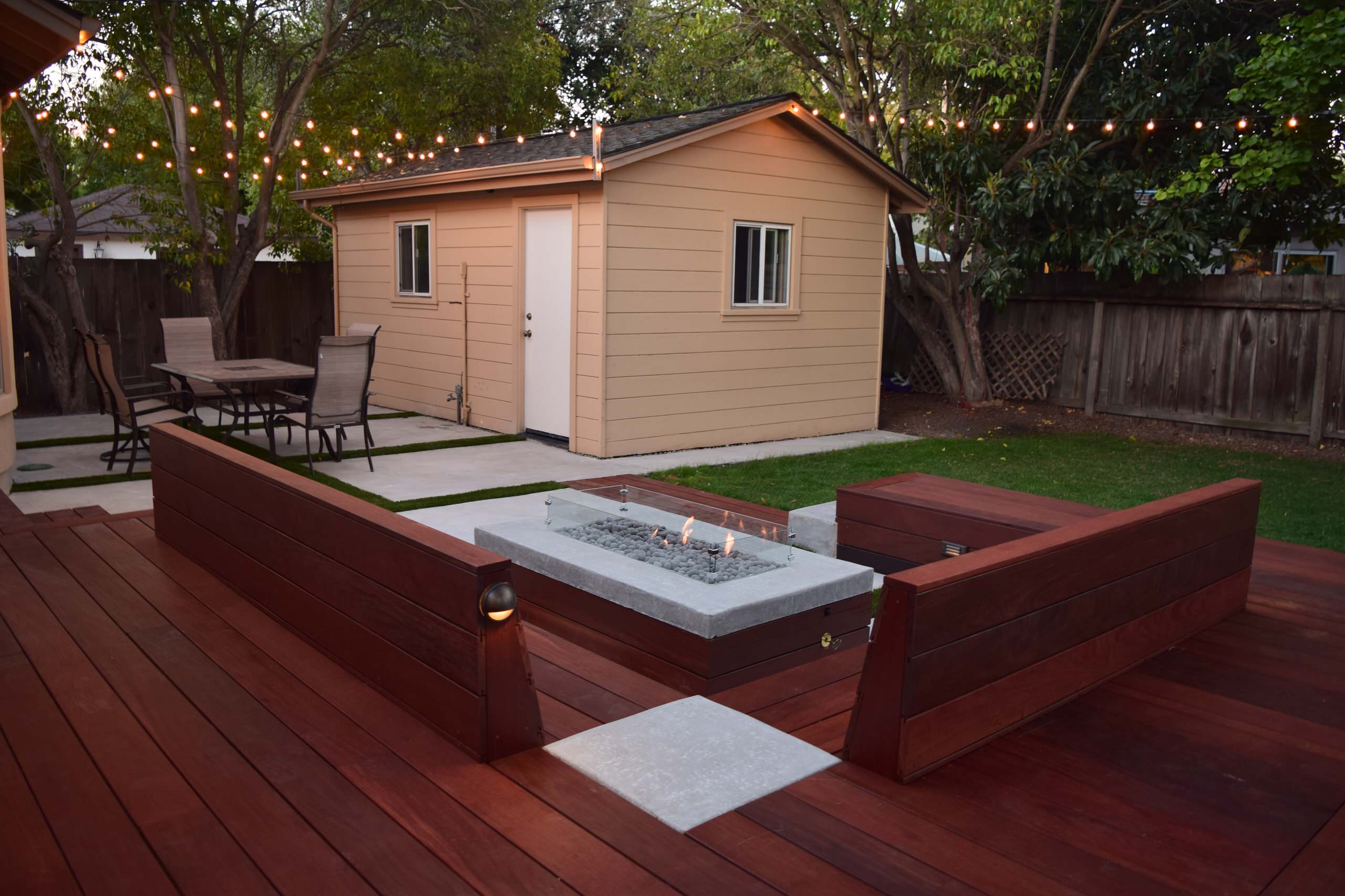 IPE Deck and Seating area
