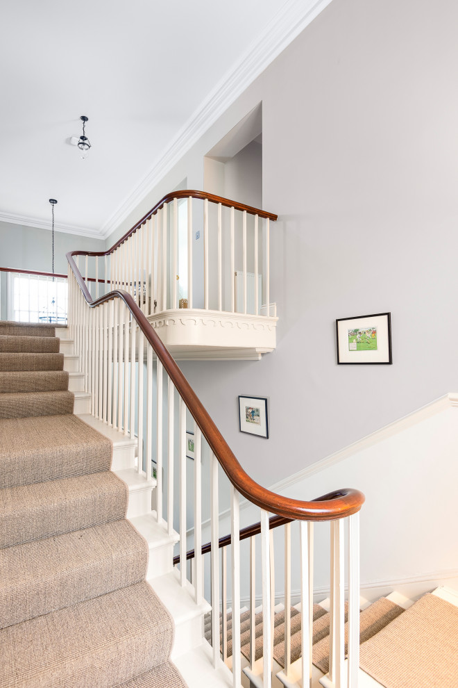 This is an example of a country staircase in Berkshire.