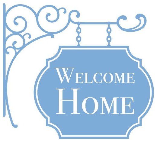 Welcome Home Wall Decal - Contemporary - Wall Decals - by Style and Apply